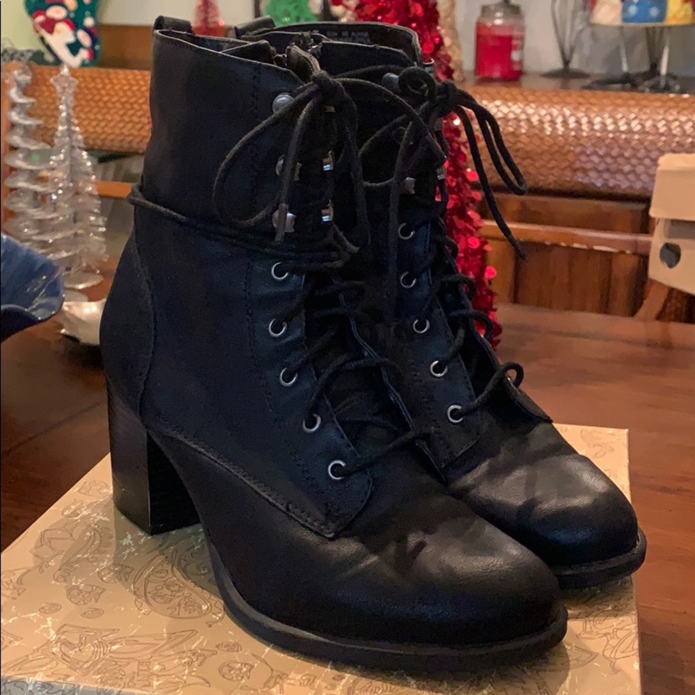 American Rag lace up booties